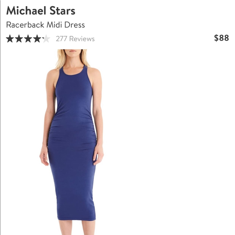 NWOT Michael Stars Racerback Midi Dress
